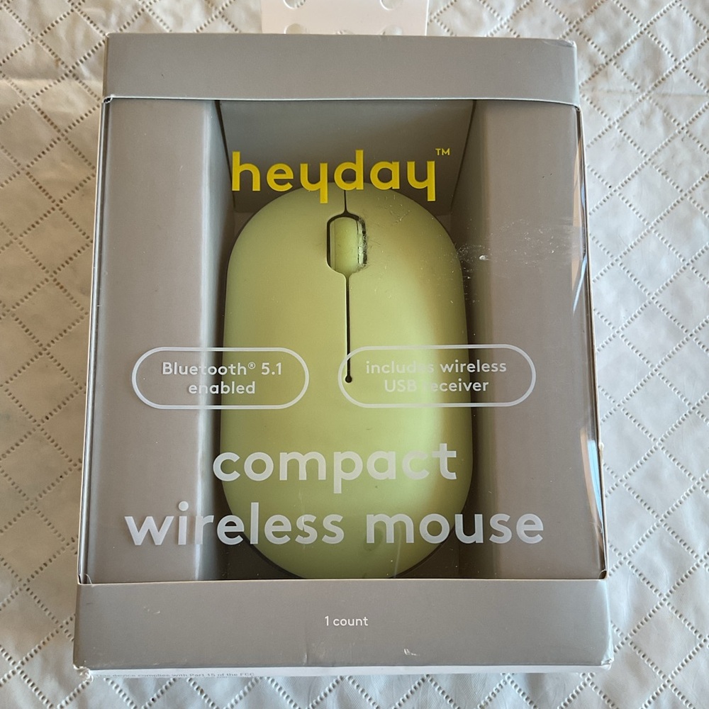 Heyday Wireless Mouse - Light Yellow